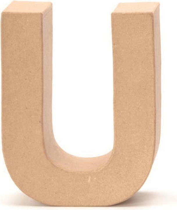 Actual product image Glorex Cardboard letter U 17,5X5,5cm