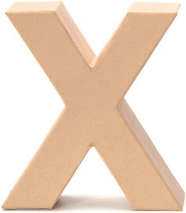 Actual product image Glorex Cardboard letter X 17,5X5,5cm