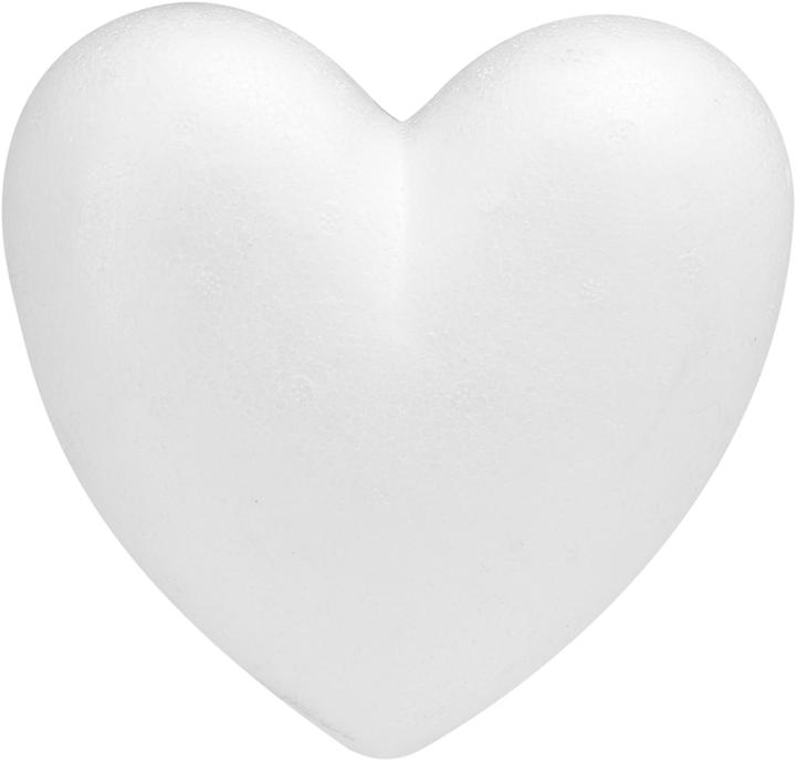 Produktbild Glorex Styroporherz flach 5 cm 3 St