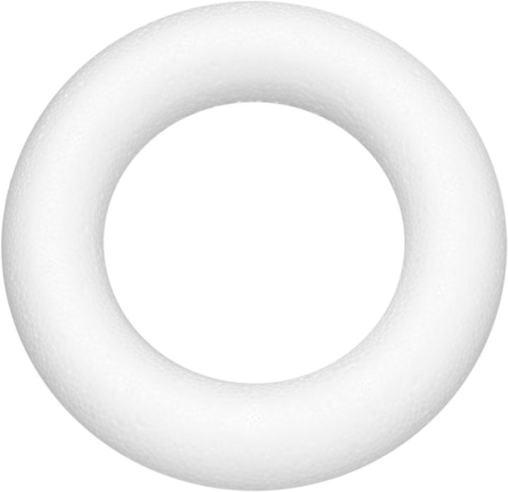 Actual product image Glorex Styrofoam ring diam. 17cm shrunk