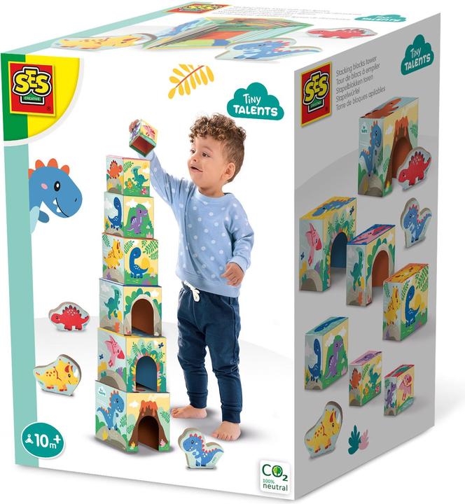 Ses Creative - Stacking Blocks - Dinosaurs - (S13202)