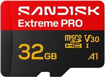SANDISK Extreme Pro microSDHC 32GB (32 GB, microSDHC, U3, UHS-I)