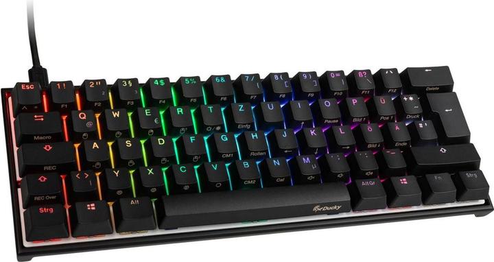 Actual product image Ducky Mechanical keyboard Mecha Mini, PBT, MX Red, RGB, DE layout (DE, Cable)
