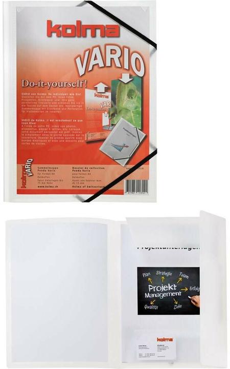 Produktbild Kolma Gummizugmappe Vario A4 farblos (A4, 1x)