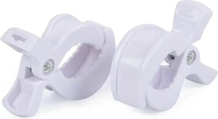 ASMI Swaddle Clips, pinces pour poussettes 2 pièces Blanc