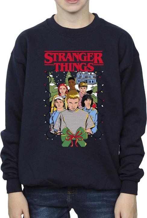 Produktbild Netflix Stranger Things Christmas Poster Sweatshirt Jungen (152, 158)