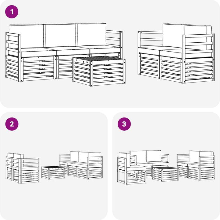 Produktbild vidaXL Outdoor-Sofa