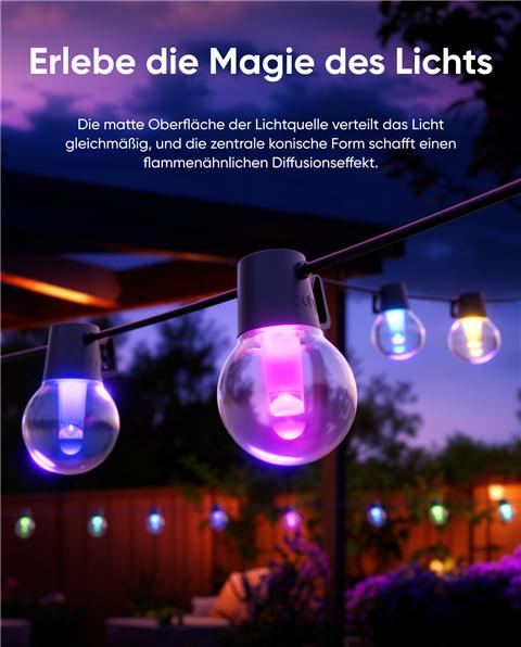 Produktbild eufy Outdoor String Light E10 (29 m)