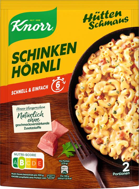 Actual product image Knorr Hüttenschmaus Ham Hörnli (155 g)