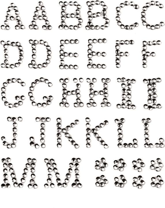 Immagine prodotto Glorex P&D lettera 13mm A-M cristallo autoadesivo (2 pezzi ciascuno) (2 Adesivo)