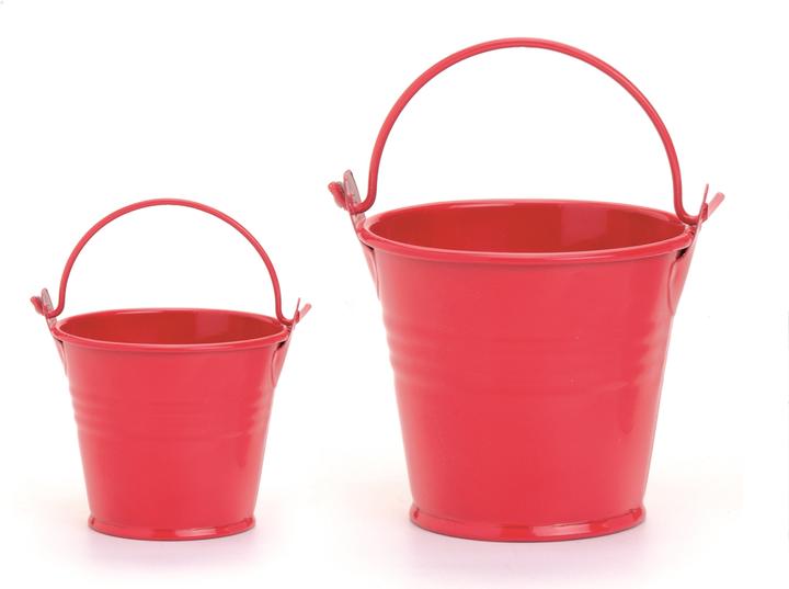 Image du produit Glorex Seau en métal 6x6cm rouge