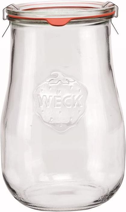 Immagine prodotto Weck Barattolo con bordo a tulipano, coperchio di vetro con guarnizione e clip 1750ml (1.75 l)