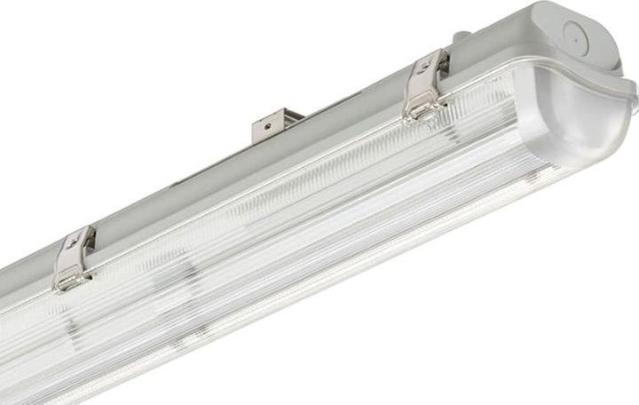 Actual product image Philips LED damp proof luminaire empty housing for 2x T8 tube lamps