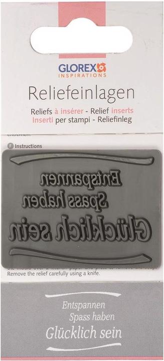 Actual product image Glorex Relief insert 1pcs Relax, have fun...