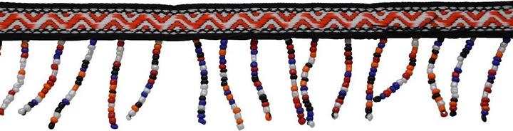 Immagine prodotto Glorex Ghirlanda con perline, nastro nero multicolore 1m