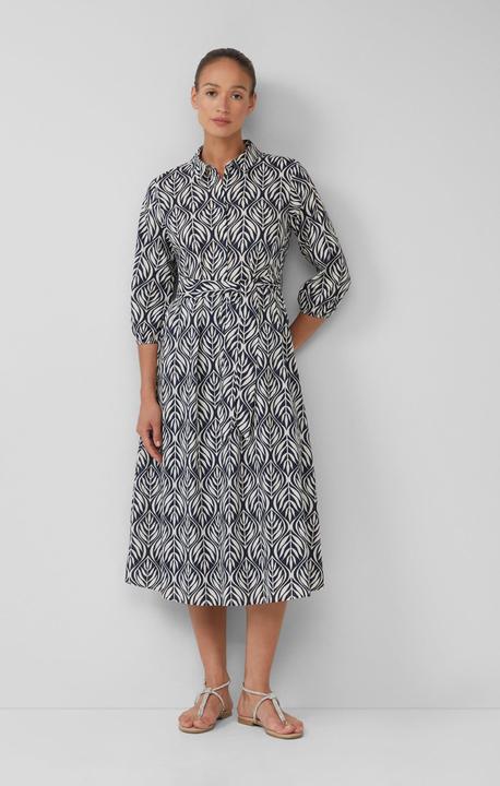 Actual product image S.Oliver Kleid Hemdblusenkleid in Midilänge mit All-over-Print (44)