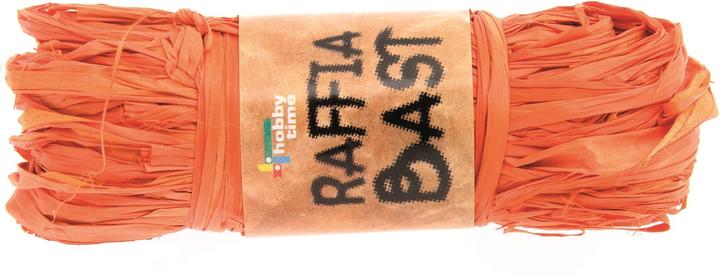 Actual product image Glorex Raffia raffia 50g orange