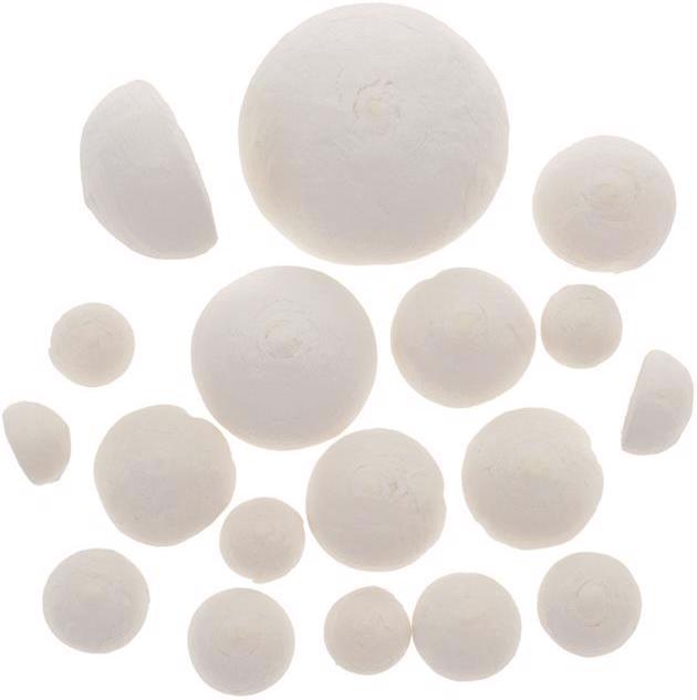 Actual product image Glorex Cotton wool creative pack hemisphere 36 pc