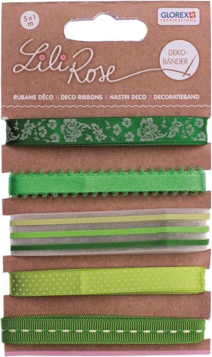 Image du produit Glorex Rubans déco 5x100cm tons vert