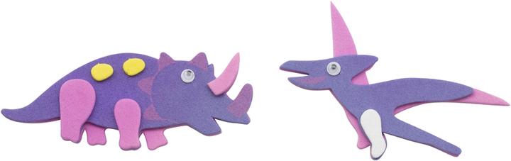 Glorex Foam rubber stickers 12 pcs dinosaurs, self-adhesive