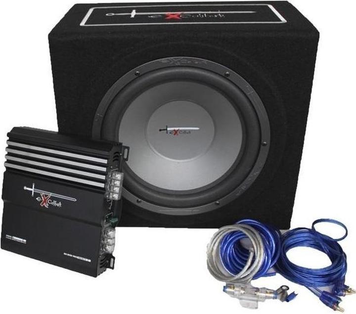 Excalibur X3 Baspack 12inch 'subwoofer with amplifier and cable set