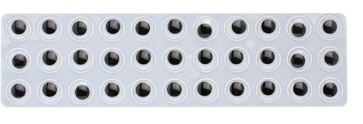 Glorex Occhi mobili rotondi, 18 mm, 14 pz. autocollanti