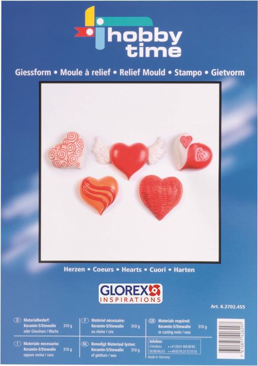 Image du produit hobbytime Moule relief coeurs 1