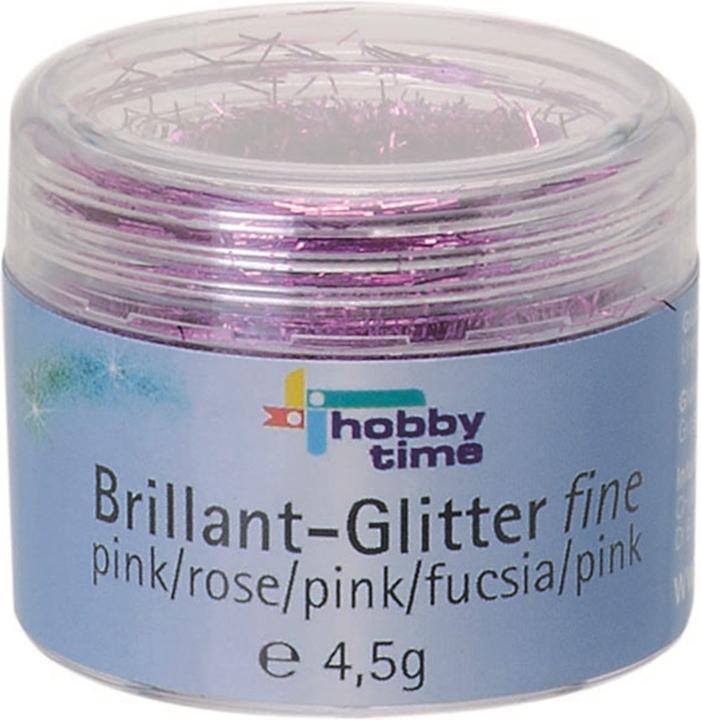 Image du produit hobbytime Brillant-Glitter fine, 4,5 g rose