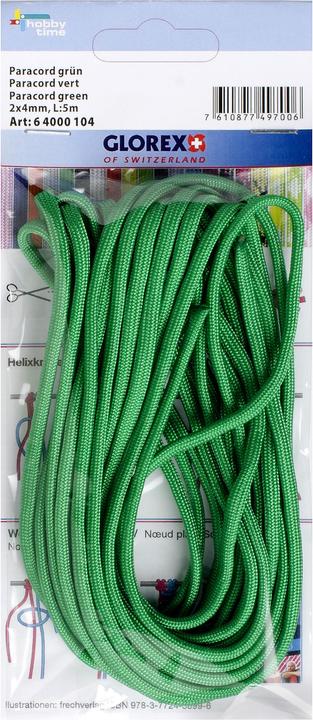 Produktbild Glorex Paracord 2x4mm, 5m grün