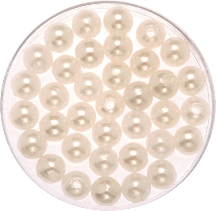 Produktbild Glorex Dekoperlen 75 g 10mm weiss
