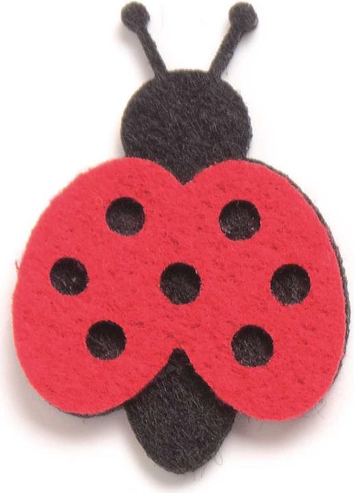 Produktbild Glorex Filz-Marienkäfer 6St 3,5cm rot