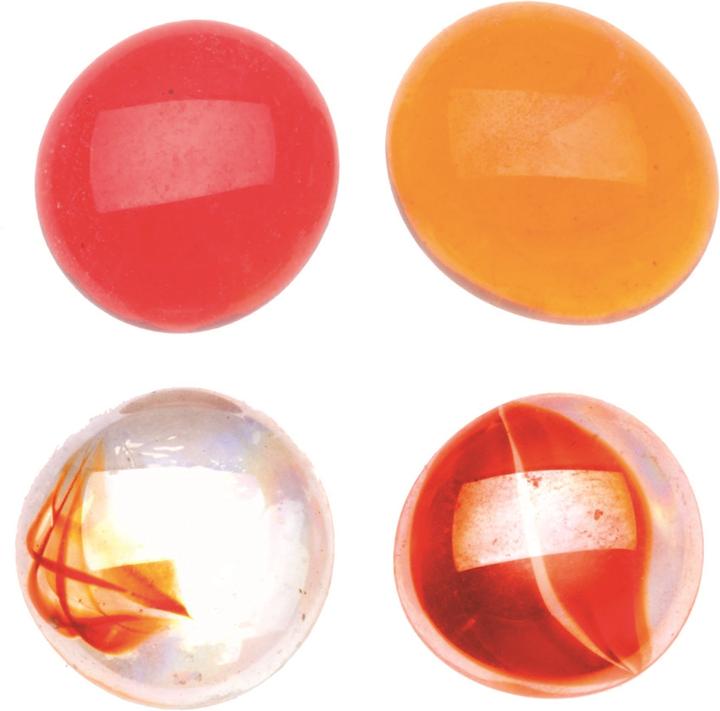 Image du produit Glorex Nuggets en verre 200g 20mm mix rouge/brun/transparent