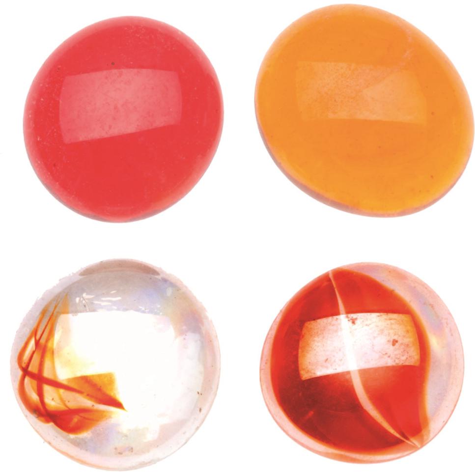 Glorex Glasnuggets 200g 20mm mix rot/braun/transp.