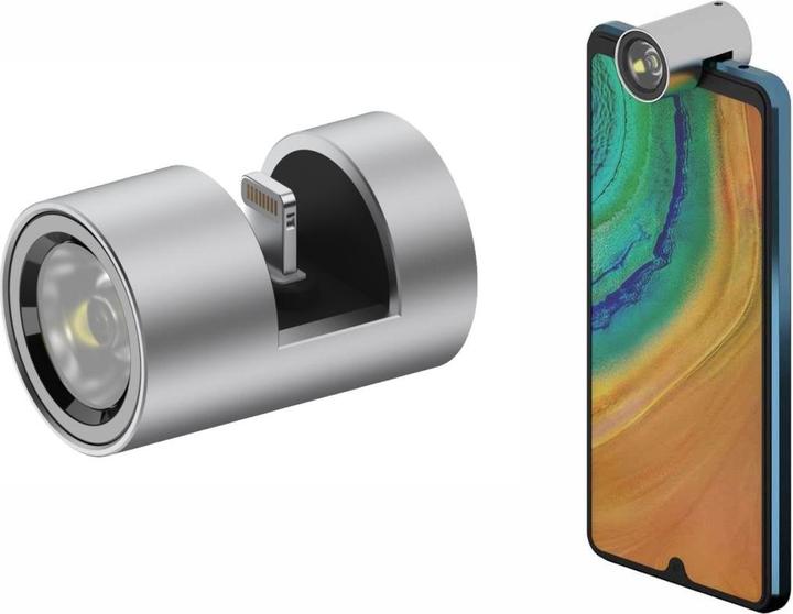 Technaxx Kompakte Smartphone-Ansteck-Taschenlampe, Lightning, 280 lm (3.80 cm, 280 lm)