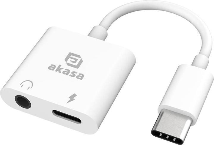 Akasa - Adattatore per jack per cuffie e caricabatterie Type-C (8m, USB, Jack da 3.5mm)