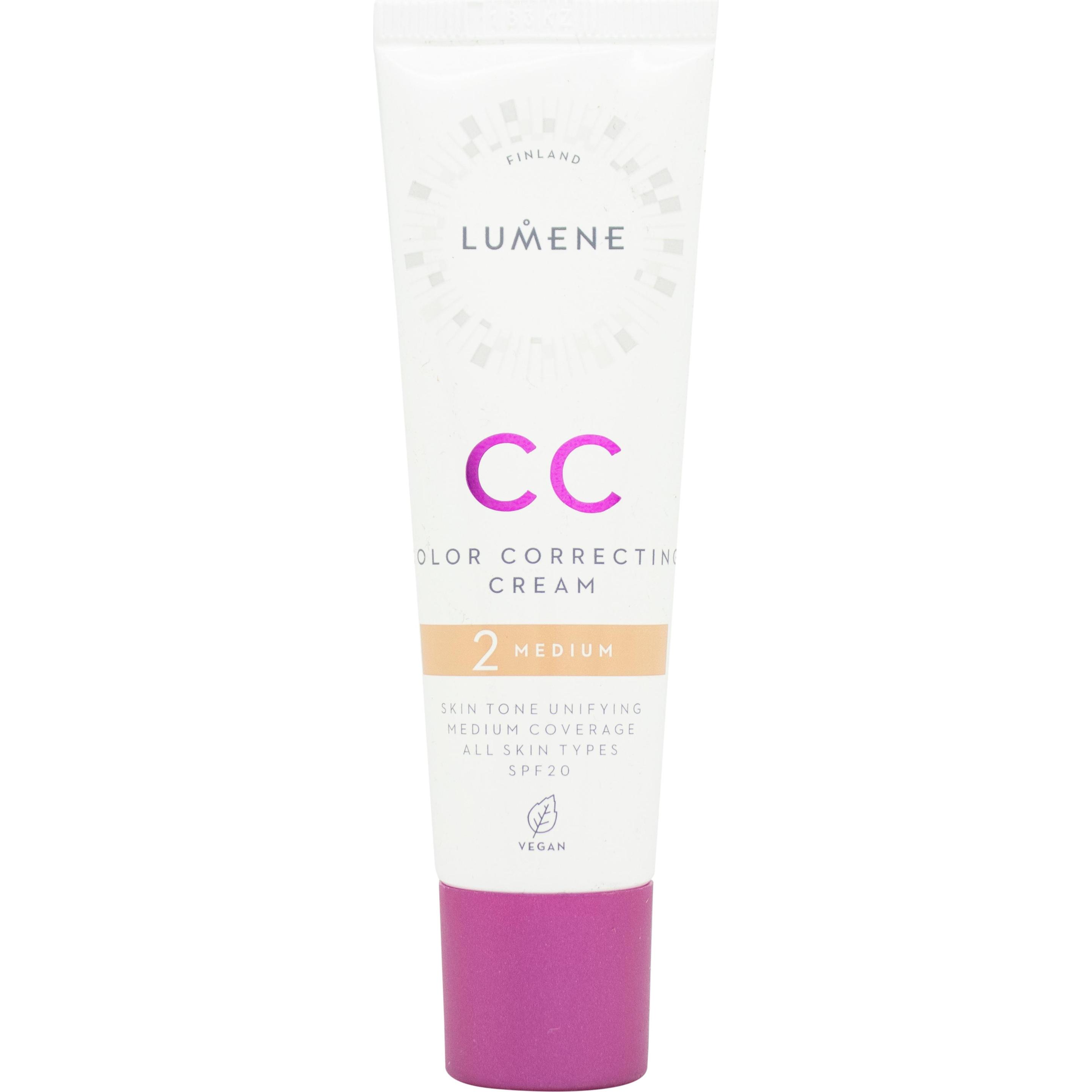 Lumene, Crema BB + CC, Crema correttiva del colore CC 7in1 Medium 30ml (MEDIO, 30 ml)