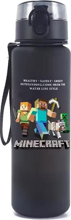 ASMI Minecraft Trinkflasche 560ml – Alex, Steve & Creeper Design (0.56 l)