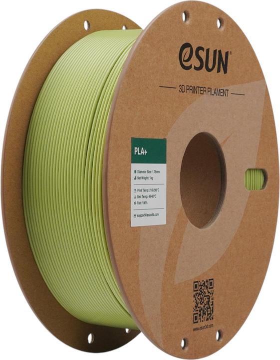 Image du produit eSUN PLA+ Matcha Grün Filament 1.75mm 1Kg (PLA+ LECTURE, 1.75 mm, 1000 g, Vert)