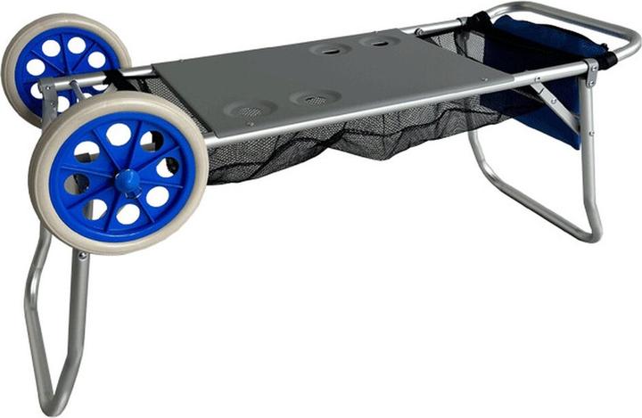 Produktbild Marbueno Klapptisch mit Stuhlhalterung Aluminium Cabrio Camping & Strand 108X51X51 cm 10361