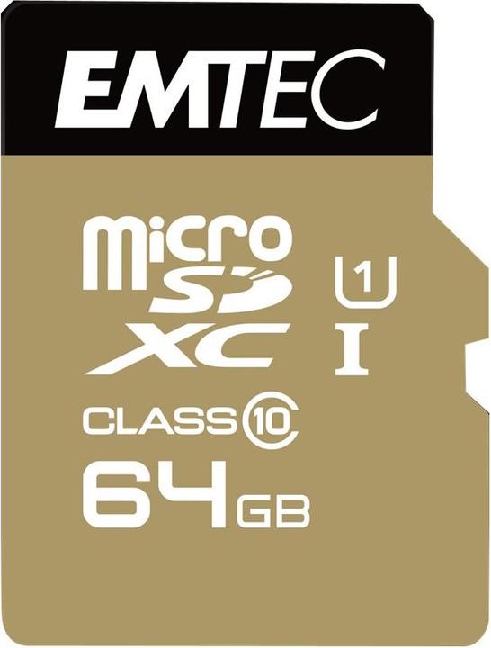 Emtec Goud+ (64 GB, microSDXC, U1, UHS-I)