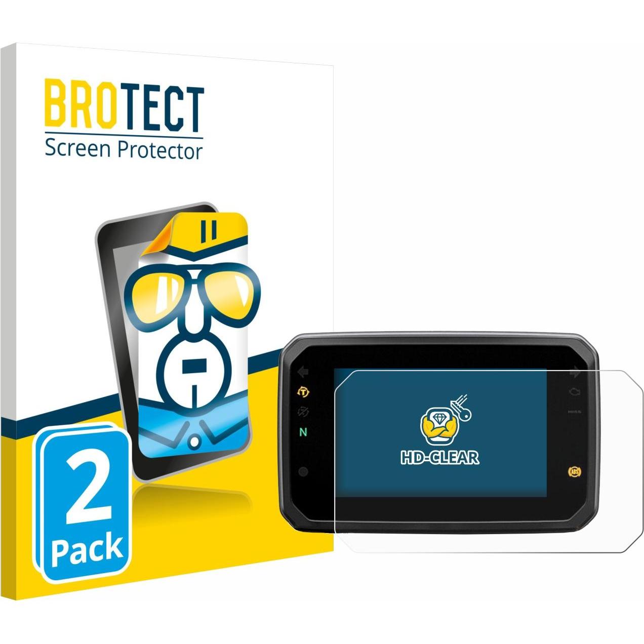 BROTECT, Accessori per navigatori GPS, Pellicola Trasparente