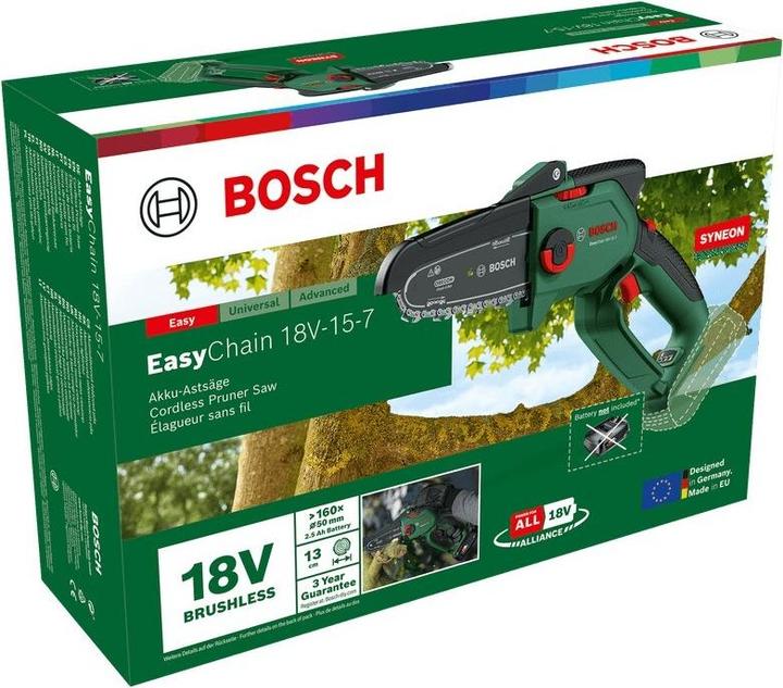 Produktbild DIY Akku-Kettensäge EasyChain 18V-15-7 ohne Akkupack (Akku Kettensäge)