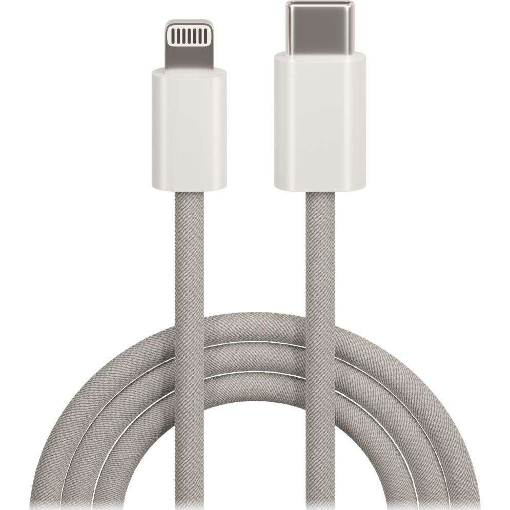 Maxlife MXUC-06 Kabel USB-C - Lightning 1,0 m 20W grau nylon (1 m, USB 3.2 Gen 2), USB Kabel