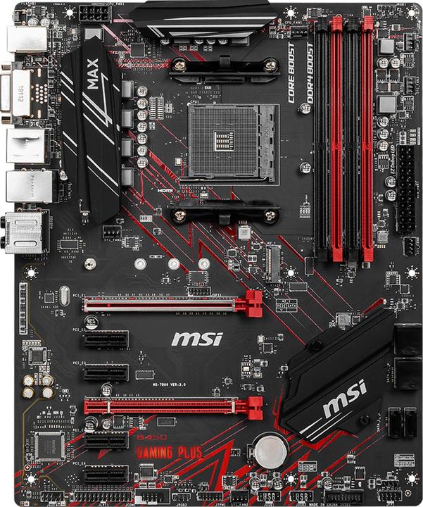 Immagine prodotto MSI B450 Gaming Plus MAX (AM4, AMD B450, ATX)