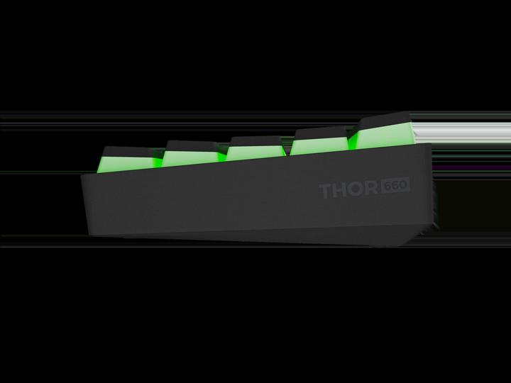 Actual product image Genesis Klawiatura Dla Graczy Thor 660 G2 Us Black Bezprzewodowa RGB Mechaniczna Gateron Brown (US, Cable, Wireless)