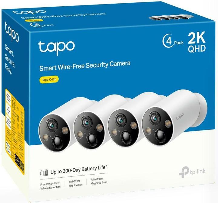 Produktbild TP-Link Tapo C425 (4-pack) (2560 x 1440 Pixels)