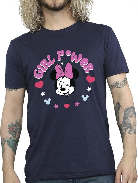 Actual product image Disney Mens Minnie Mouse Girl Power T-Shirt (L)