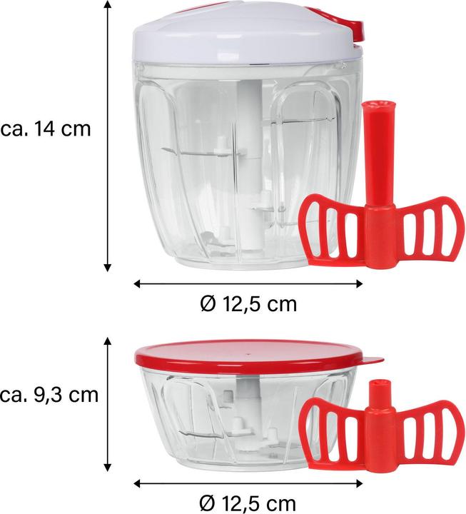 Produktbild Stoneline Multi-Zerkleinerer-Set, 9-tlg., rot (900 ml)