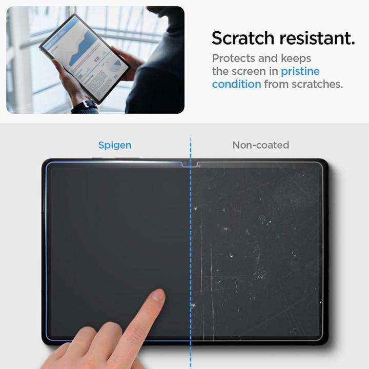 Immagine prodotto Spigen Glass.TR Sam Tab S9+ Plus 12.4" X810/X816B "EZ FIT" szkło hartowane AGL06999 (1 Pezzo/i, Galaxy Tab S9 Plus)