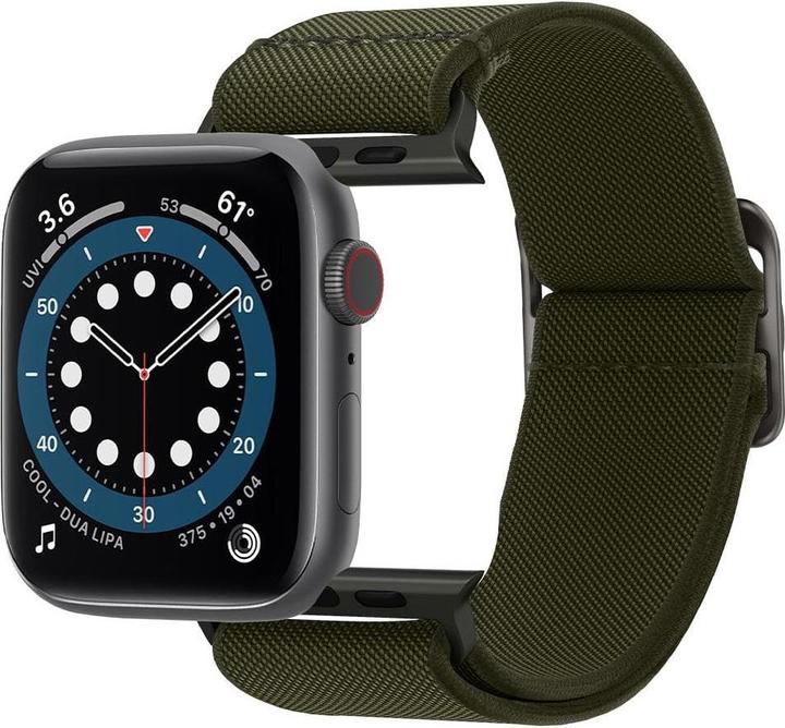 Produktbild Spigen Fit Lite Band für Apple Watch Series 42, 44, 45, 49 mm - khaki (42 mm, 44 mm, 45 mm, 49 mm, Nylon, Apple Watch Series 2, Apple Watch Series 3, Apple Watch Series 4, Apple Watch Series 5, Apple Watch Series 6, Apple Watch Series 7, Apple Watch SE, Apple Watch Ultra, Apple Watch Ultra 2)